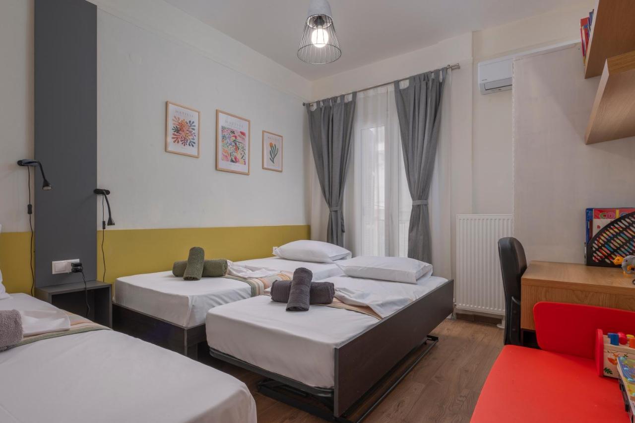 Estia Thessaloniki Apartment, Cozy, Spacious, Sunny, 2 Rooms-5 Beds Eksteriør bilde