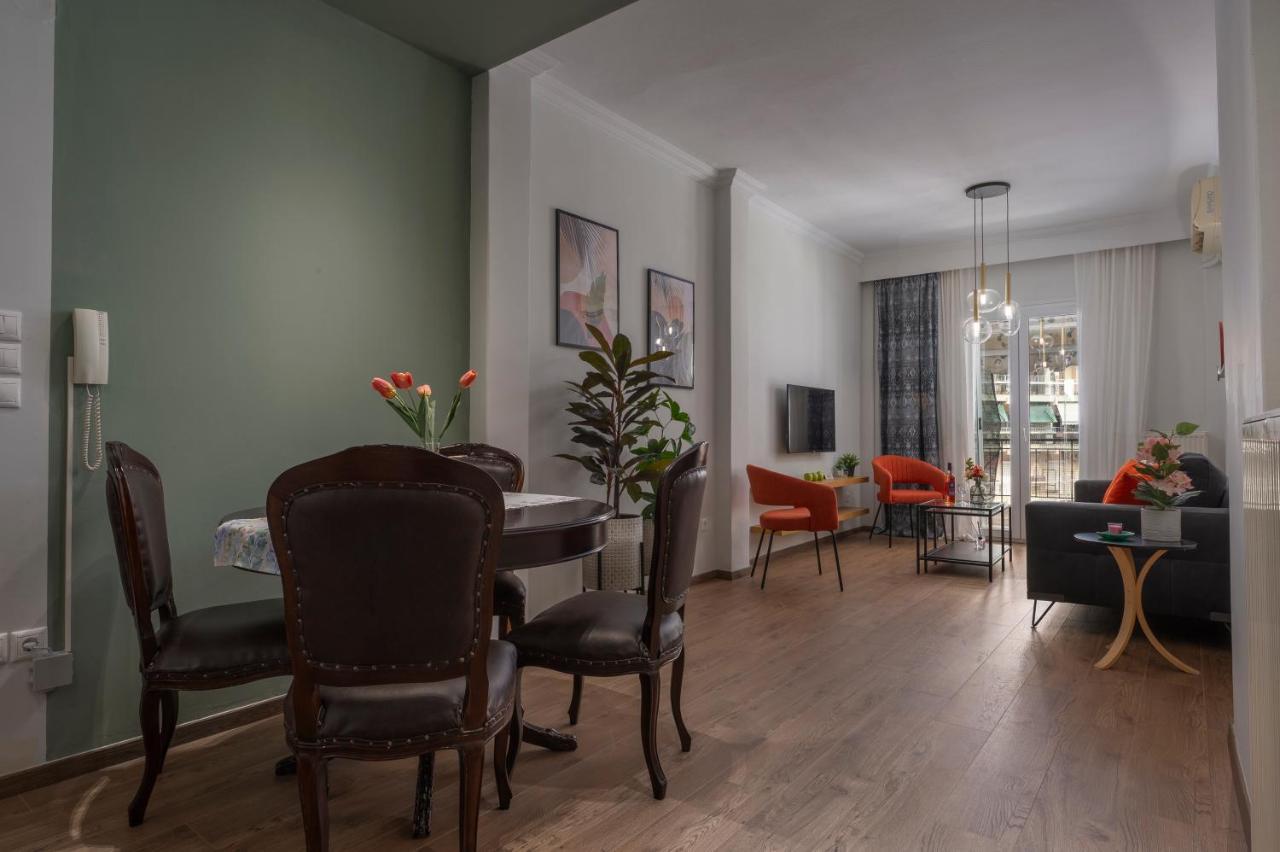 Estia Thessaloniki Apartment, Cozy, Spacious, Sunny, 2 Rooms-5 Beds Eksteriør bilde