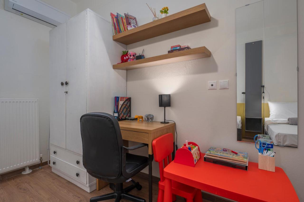 Estia Thessaloniki Apartment, Cozy, Spacious, Sunny, 2 Rooms-5 Beds Eksteriør bilde