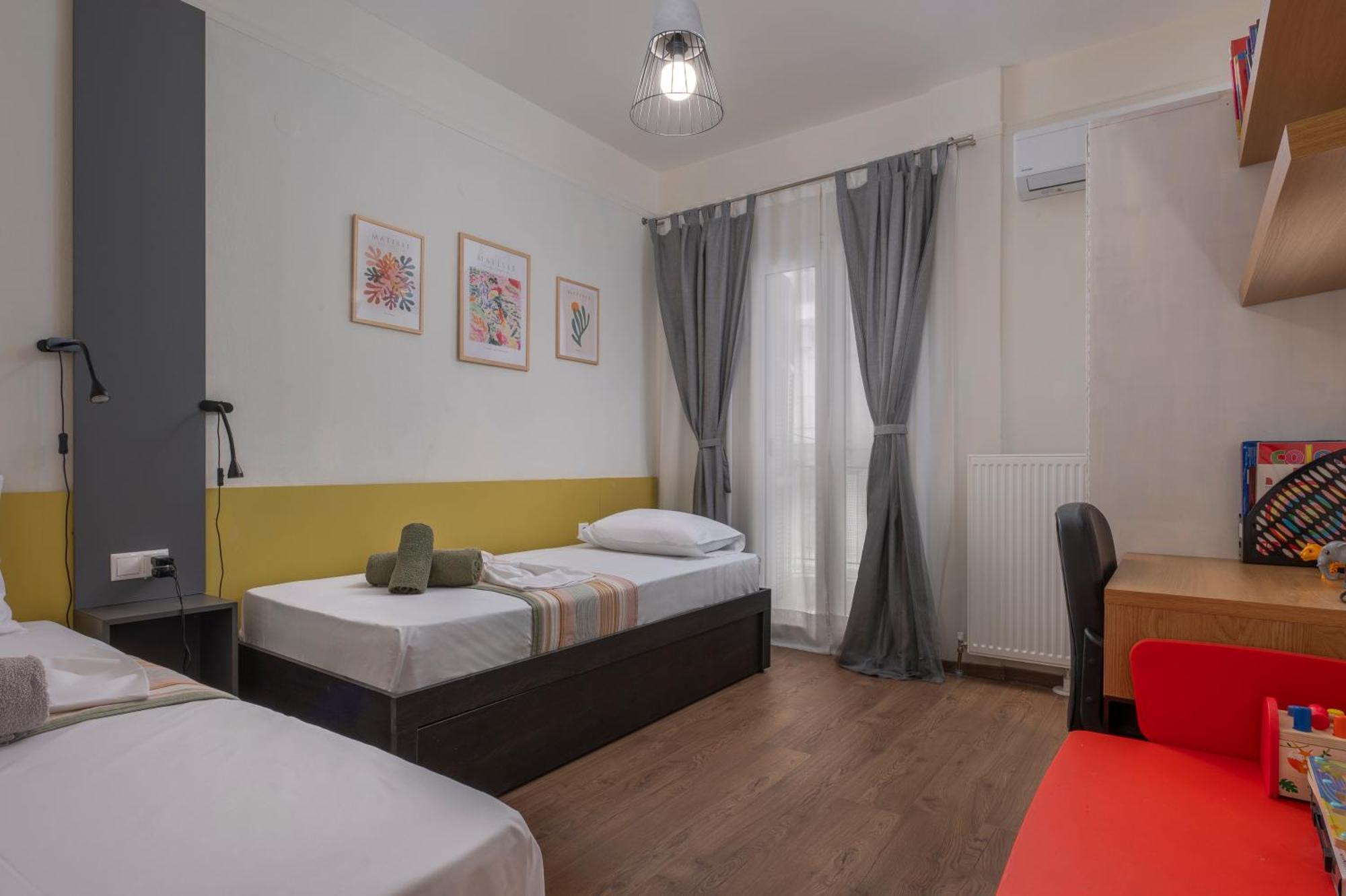 Estia Thessaloniki Apartment, Cozy, Spacious, Sunny, 2 Rooms-5 Beds Eksteriør bilde